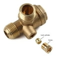 thumbnail image 6 of Brass Air Compressor 3 Way Check Valves Air Compressor Valves Male Thread Check Valves Replacement Part Hoses Connector, 6 of 7