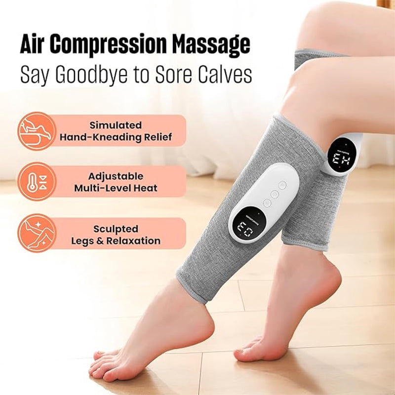 Leg Massager for Circulation, Air Compression Massager for Calf Foot Legs Muscle, 3 Modes 3 Intensities Leg Massager,Relief Leg Muscle Fatigue,1Pcs