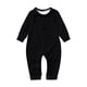 thumbnail image 2 of Pijamas familiares a juego de moda navideña de color liso, estilo europeo, para padres e hijos, monos de poliéster para bebés., 2 of 3