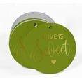 thumbnail image 2 of Inkdotpot 50 Pack Real Gold Foil Paper Tag Love Is Sweet Wedding Favor Hang Tag, 2 of 7
