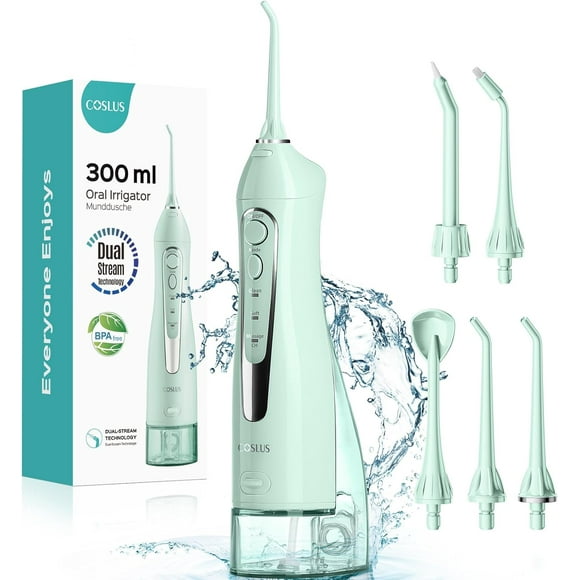 Irrigador bucal portátil, irrigador bucal eléctrico, dispositivo de limpieza dental con presión de agua y múltiples modos de limpieza.