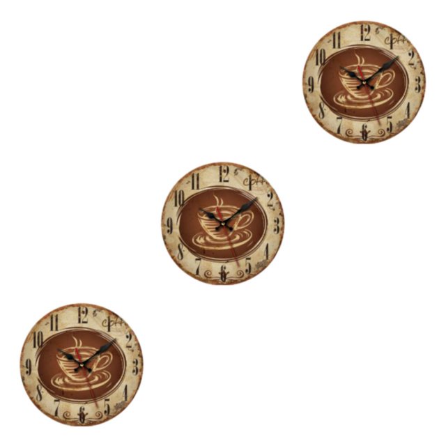 Decodeary Timeless Round Wall Clock Accurate Timekeeping For Home Multiple Functions As Shown type 9 3Set