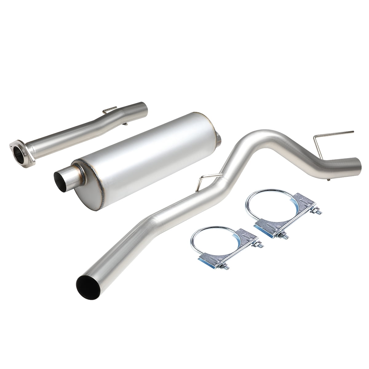 DNA Motoring CBE-F150-11-50L For 2011 to 2014 Ford F150 3" Louvered Core Muffler Catback Exhaust System - 3.5L Crew Cab 12 13