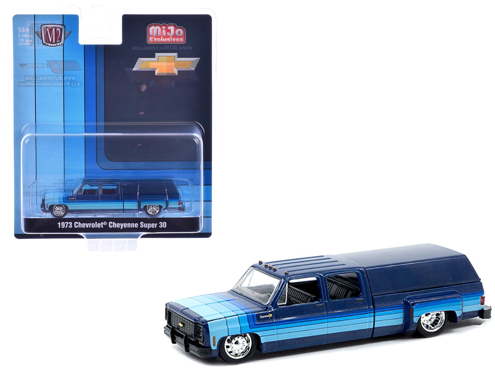ミニカー BAZOOKA 1973 Chevrolet Cheyenne 10 1973 Chevrolet Cheyenne 10 Truck Red & Blue w/White 