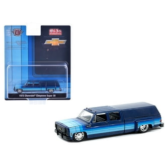 M2 Machines 1973 Chevrolet Cheyenne 10 Diecast Truck, Dark Blue
