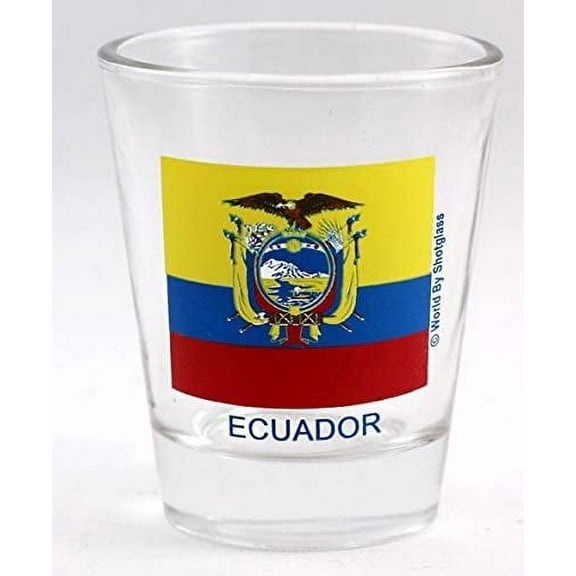 Ecuador Flag Shot Glass