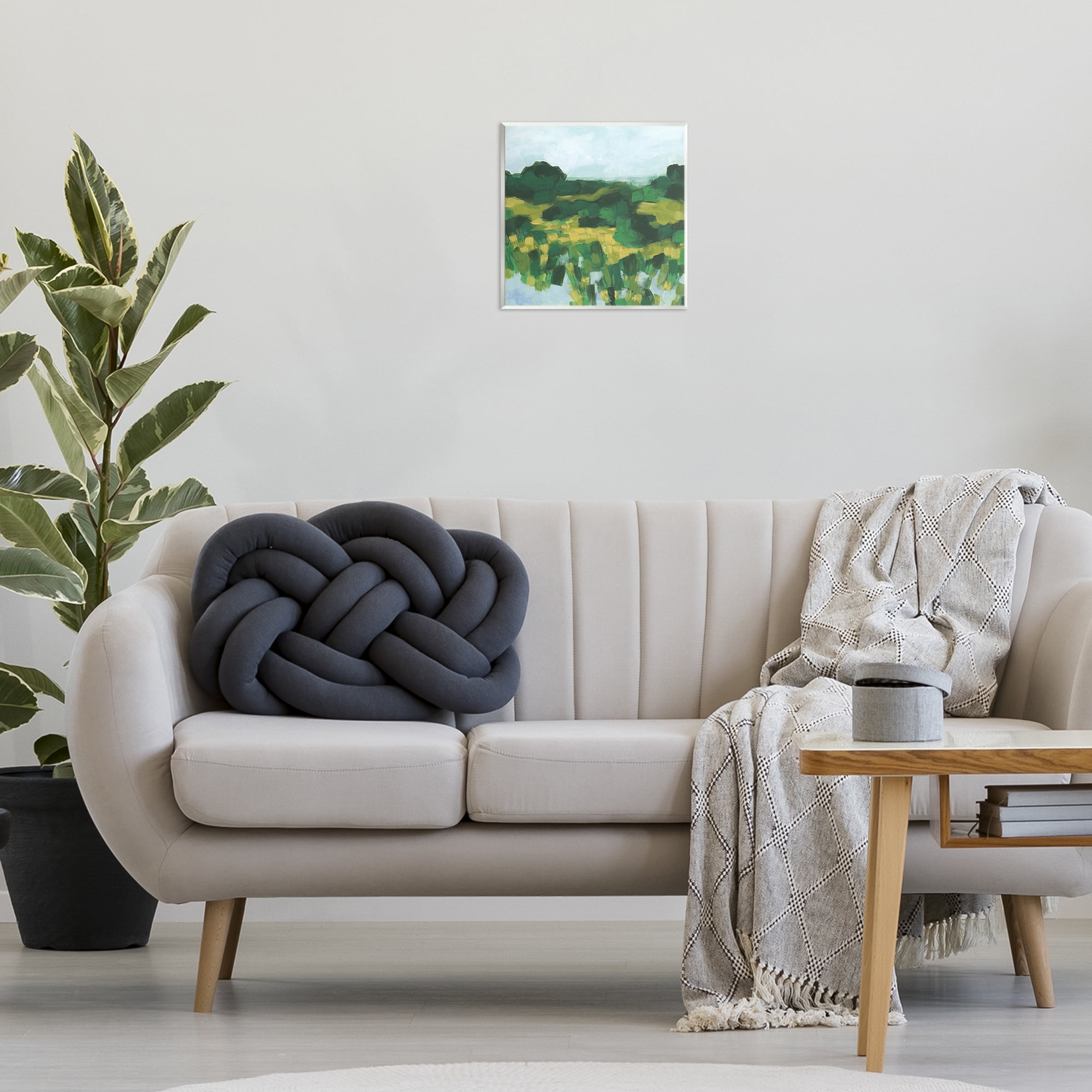 Stupell Industries Abstract Lush Greenery Landscape & Nature Painting Unframed Art Print Wall Art, 12 x 12