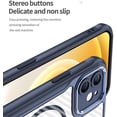 thumbnail image 5 of Case for iPhone 12,Full-Body Rugged Carbon Fibre Protective Clear Back Hybrid Magnetic with Wireless Charge Shockproof Protector Phone Case for iPhone 12,6.1 inch 2020 (Blue), 5 of 18