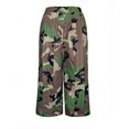 thumbnail image 4 of Venzia Women Camo Drawstring Capri Wide Leg Cropped Pants Casual Culottes, 4 of 5