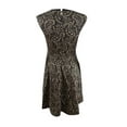 thumbnail image 2 of Tommy Hilfiger Women's Paisley-Print A-Line Dress (14, Black/Gold), 2 of 2