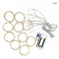 thumbnail image 4 of Window LED Light String Remote Control Indoor Outdoor Window Curtain Flexible USB Powered Lamp Strip Home Indoor Outdoor Party New Year Lighting Supplies Purple, 4 of 7