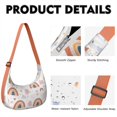thumbnail image 2 of Crescent Crossbody Bag Rainbow Cartoon Sling Bag for Unisex Women Men Casual Dumpling Bag Casual Handbag Adjustable Strap, 2 of 5