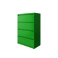 thumbnail image 3 of Hirsh 36 Inch Wide 4 Drawer Metal Lateral File Cabinet for Home and Office, Holds Letter, Legal and A4 Hanging Folders, Screamin' Green, 3 of 5