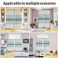 thumbnail image 6 of Teal Aqua Stripes Kitchen Curtains 96 Inch Length, Modern Ombre Abstract Aesthetics Grommet Top Bedroom Living Room Curtains, Light Filtering Cafe Curtain Drapes 2 Panels Set 104''x96'', 6 of 9