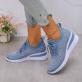 thumbnail image 3 of Fashion Rhinestone Sneakers for Women's - 2026 Casual Mesh Slip On Walking Shoes Breathable Glitter Sneaker, 3 of 5