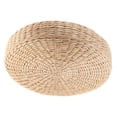 thumbnail image 5 of 12'' Round Pouf Tatami Cushion Chair Seat Straw Weave Pillow Home Floor Yoga Mat Straw-30x30x6cm, 5 of 7