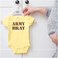 thumbnail image 5 of Army Brat Funny Military USA Child Romper Boys or Girls Infant Baby Brisco Brands NB, 5 of 6