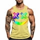 thumbnail image 2 of Camiseta sin mangas de cuello redondo para hombre, con estampado de Halloween, cuello redondo, estilo informal, deportiva, para hombre, 2 of 5