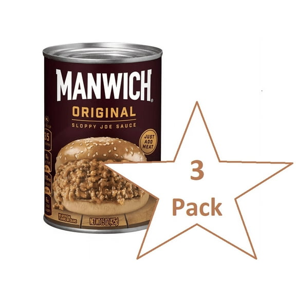 Manwich Original Sloppy Joe Sauce, 15 oz, 3 Pack