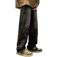 thumbnail image 1 of TINZ Jeans pour Hommes Confort Extensible Denim Jambe Droite Coupe Décontractée Jeans pour Hommes 11 Coupe Régulière, 1 of 8