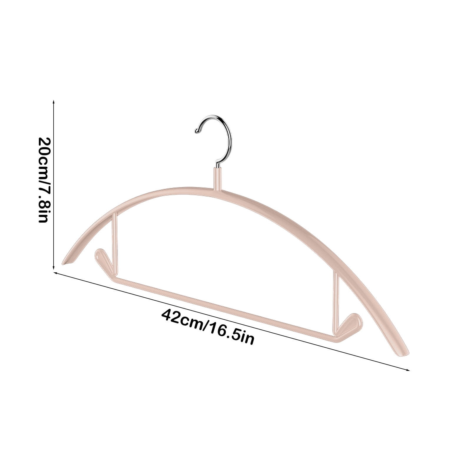 Tyidzon Clothes Hangers 10 Pack, Non Slip Metal Sweater Clothes Hangers No Shoulder Bump 16 Inch Heavy Duty Durable Coat Hanger for Closet, Suit, Dress, Jacket, Pant, Shirt