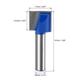 thumbnail image 2 of Unique Bargains 17mm Dia 8mm Shank Bottom Cleaning Router Bit 2 Flutes Carbide Tipped Cutter Uncoated for Woodworking, 2 of 5