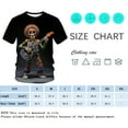 thumbnail image 4 of WHNBCW Men's Patriotic Skull T-Shirt – American Flag & Lightning Graphic Tee – 3D Demon Skull Design for Casual, Festivals, and Biker Style, 4 of 7