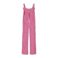 thumbnail image 5 of Overall Jumpsuit for Women, 2025 Summer Dressy Casual Wide Leg Long Romper Sleeveless Striped Jumpsuits Trendy Outfits with Pockets XXL, 5 of 5