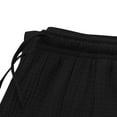 thumbnail image 6 of YLSDY Mens Cotton Shorts Crinkled Texture Lightweight Drawstring Shorts for Summer Lounging or Casual Travel Black S, 6 of 7