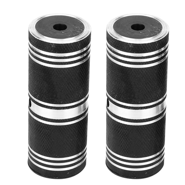1 par de clavijas de Pedal de bicicleta sólidas de aleación de aluminio accesorio de bicicleta de montaña de carretera negro