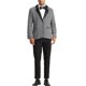 thumbnail image 2 of Blazer de impresión de pata de gallo Inspire Chic para hombres, chaqueta deportiva con cuello en contraste, blanco y negro, talla M, 2 of 4