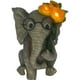 thumbnail image 1 of Matsuzay Estatua de elefante para decoración de jardín al aire libre con luces LED solares. Regalo de cumpleaños para mamá. Decoración del hogar, 1 of 6