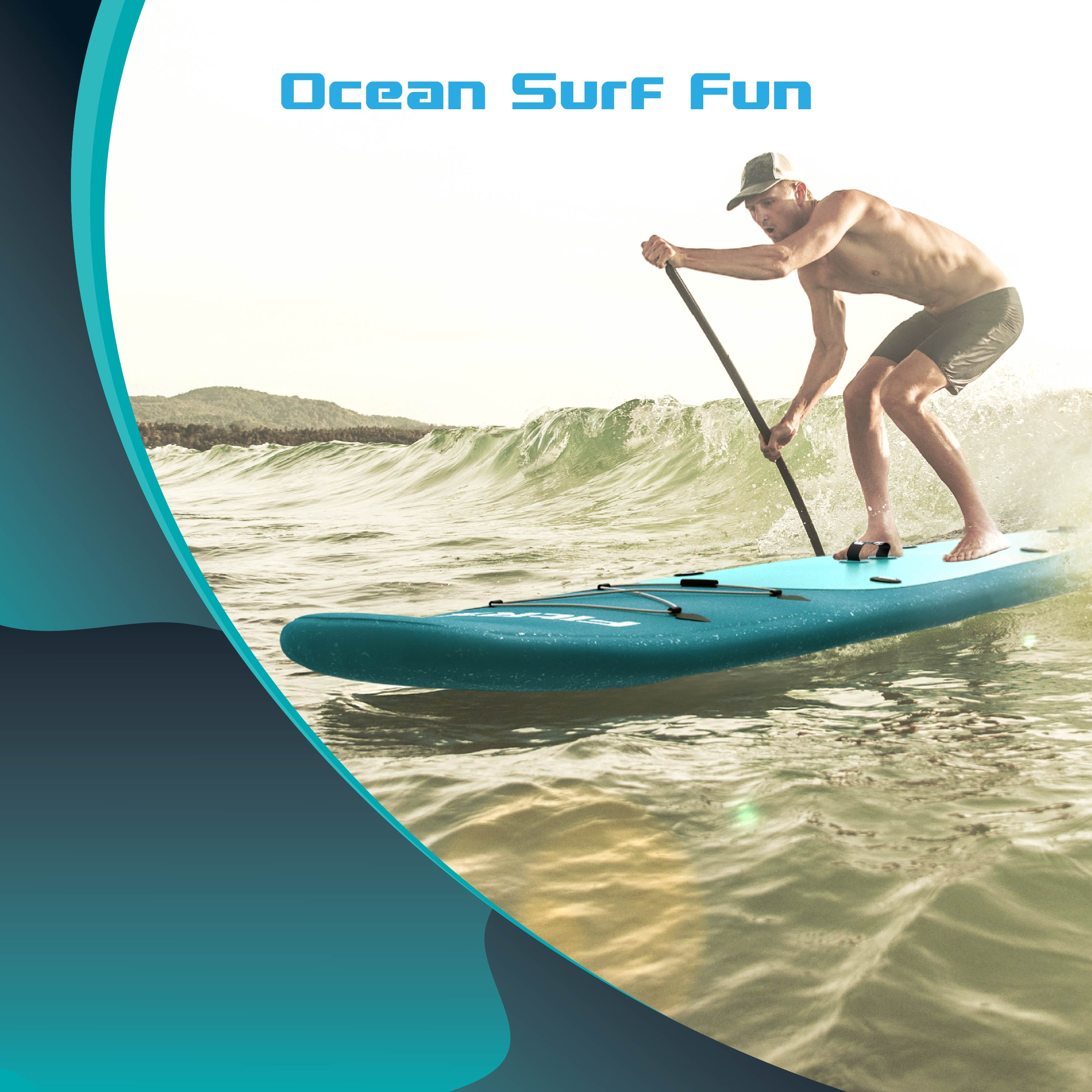 Maircle 10ft. Inflatable Paddle Board with Aluminum Adjustable Paddle and Accessories Carry Bag