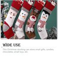 thumbnail image 3 of Wosthever Empaque de regalo Medias de Navidad Calcetines de punto Candy Christmas Tree Hanger Goodie Bag Gran capacidad Party Wedding Navided Alce, 3 of 6