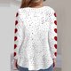 thumbnail image 5 of TaTaai Women's Valentine's Day Printed V-Neck Long-Sleeve T-Shirt, Loose Casual Top, Durable Fabric for All Season Daily Party Work Wear Gift, 5 of 5