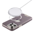 thumbnail image 3 of Magnetic Case for Apple iPhone 15 Pro Max, Compatible with Magsafe Carbon Fiber Texture Stylish Slim Fit Shockproof Drop Proof Anti-Scratch Phone Case for Apple iPhone 15 Pro Max, Purple, 3 of 8