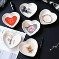 thumbnail image 2 of Ceramic Heart-shaped Bowl Snack Fruit Salad Bowl Breakfast Kitchen Tableware Home Cooking Dishes Dessert Pudding Plate 5, 2 of 6
