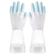 thumbnail image 3 of 3 Pairs Home Kitchen Gloves Anti-slip Washing Gloves Waterproof Gloves Toilet Cleaning Gloves (Pink, Green, Blue, Size M), 3 of 4