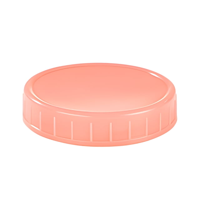 Mistaha Mason Jar Lid Seal Rings Set, Waterproof Leakproof Caps with Silicone Gaskets, Durable PP Storage Caps, Easy Open Design, Pink, 70mm/2.7in & 86mm/3.4in, Reusable Replacement Jar Covers