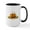 White/Black Inside, variant on CafePress - Snoopy Jack O Lantern - 15 oz Ceramic Large White Novelty Mug