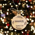 thumbnail image 4 of Paquete de 25 adornos con el nombre de Jesús, 5 cm/2 pulgadas de diámetro | Adornos colgantes de madera con el nombre de Jesús para Adviento, adornos para la decoración del árbol de Navidad, 4 of 7