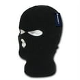 thumbnail image 2 of Decky 970-BLK Face Mask 3 Holes Beanie- Black, 2 of 3
