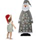 thumbnail image 4 of Filz-Adventskalender Santa, Weihnachtsmann Adventskalender, DIY Filz Weihnachten Santa, 24 Tage Countdown-Kalender mit Taschen DIY Weihnachtsschmuck Hanging Dekorationen (Grau) Zhivalor ZH-449-1, 4 of 6