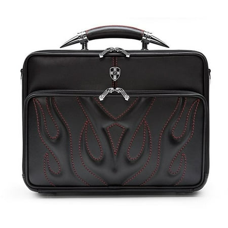Lightweight Top Zip Briefcase - Zeyner Bullfight Leather Top-Zip 17-inch Laptop Briefcase
