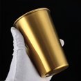 thumbnail image 2 of 5Pcs Stainless Steel Cups, Gold Shatterproof Metal Drinking Cups, Stackable Stainless Steel Tumblers for Travel, Camping, Outdoor Activities, 2 of 7