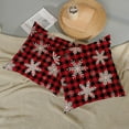 thumbnail image 5 of Merry Christmas Pillow Covers 16x16 Red Black Buffalo Plaid Decor Throw Pillows Case for Couch White Winter Snowflake Decorative Cushion Cases for Sofa Bed Decorations Set of 2, 5 of 6