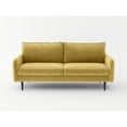 thumbnail image 2 of Enor Furniture Callie 70" Modern Round Arm Velvet Sofa in Gold, 2 of 5