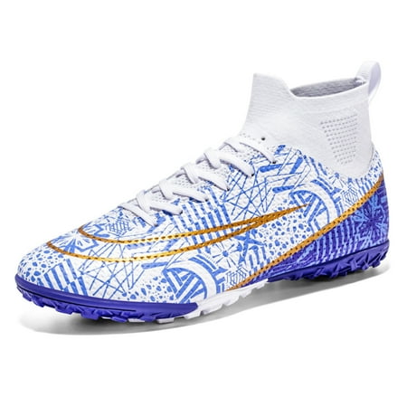Men's Soccer Cleats Professional High-Top Football Shoes Outdoor Spikes Soccer Shoes
