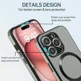 thumbnail image 6 of Magnetic Case for iPhone 11, Support Car Mount, Compatible with Magsafe, with Built-in Invisible Kickstand, Slim Hybrid Shockproof Protective Phone Cover for iPhone 11, Gray, 6 of 8