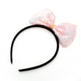 thumbnail image 4 of Unique Bargains 1 Pc Big Butterfly Sequins Headband Christmas for Women for Girls Pink, 4 of 6